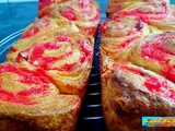 Brioche feuilletée aux éclats de pralines roses - la popote et la boulange de Nanard