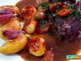 Coq au vin rouge - la popote et la boulange de Nanard