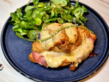 Croissants au jambon, bacon et fromages