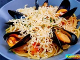 Spaghettis aux moules safranées - la popote et la boulange de Nanard