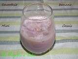 Smoothie miel banane et cassis