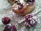 Clafoutis individuels aux framboises et aux amandes