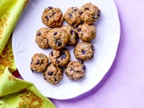 Biscuits à la patate douce, aux flocons d’avoine et aux pépites de chocolat