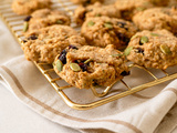 Biscuits aux figues séchées, flocons d’avoine et banane réduits en sucre