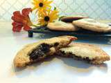 Biscuits avec un cœur tendre chocolat et pruneaux