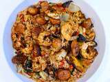 Jambalaya sur le barbecue