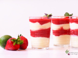 Parfaits à la lime et aux fraises