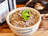 Pâté de champignons et de noix qui devient un croque-champignon ou de l’orzo aux champignons (ta dam !)