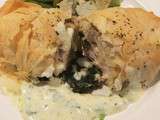 Poitrines de poulet genre spanakopita