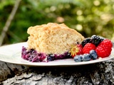 Pouding-gâteau aux petits fruits et à la liqueur d’amande Avril