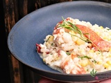 Risotto au homard, au maïs et à l’estragon