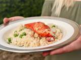 Risotto au homard et au lait de noix coco