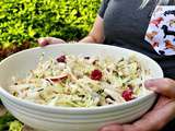 Salade de chou nappa, de fèves germées et de framboises