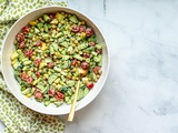 Salade de pois chiches vinaigrette au yogourt