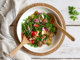 Salade de pommes de terre, de haricots et de tomates