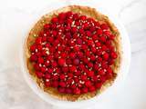 Tarte à l’érable et aux framboises