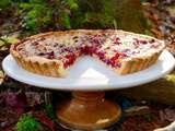 Tarte aux canneberges et au chocolat blanc