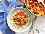 Tofu et pois chiches style « poulet au beurre »