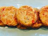 Welsh cakes salés tomate, parmesan et poivron