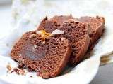 Cake au chocolat de Sonia Ezgulian, version fleur de sel et version oranges confites