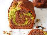 Cake marbré chocolat Matcha