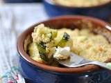 Crumble courgettes & fromage de chèvre