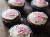 Cupcakes aux éclats de framboises