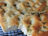 Focaccia thym et fleur de sel