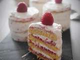 Mini naked cakes à la framboise