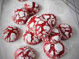 Red Velvet Crinkles Cookies