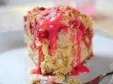 Rhubarb Crumble Cake