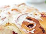 Rolls aux fraises et glaçage crémeux au citron #DéfiBoulange