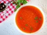 Soupe de tomates aux perles du Japon