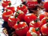 Tomates cerises au chèvre fines herbes