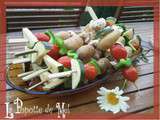 Brochettes de légumes au barbecue