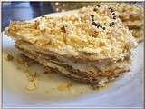 Millefeuilles au nougat noir