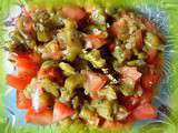 Salade de poivrons et tomates