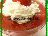 Soupe de fraises au goût cassis