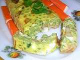 Cake pp ( pommes de terre / petits pois )