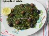 Epinards en salade