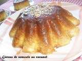 Gâteau de semoule au caramel