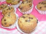 Muffins banane coeur de nutella