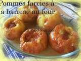 Pommes farcies à la banane au four