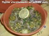 Tajine d'artichauts et petits pois