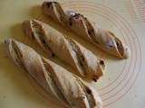 Baguettes aux raisins