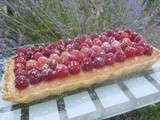 Tarte amandine aux framboises