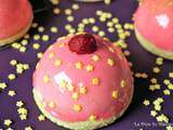 Dôme rose mousse citron cœur framboise #Octobre rose