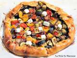 Tarte rustique courgettes, poivrons et aubergines