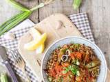 Bamia (ragout d’agneau aux gombos) et Pilaf Arménien