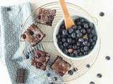 Brownie Myrtilles/Amandes sans farine